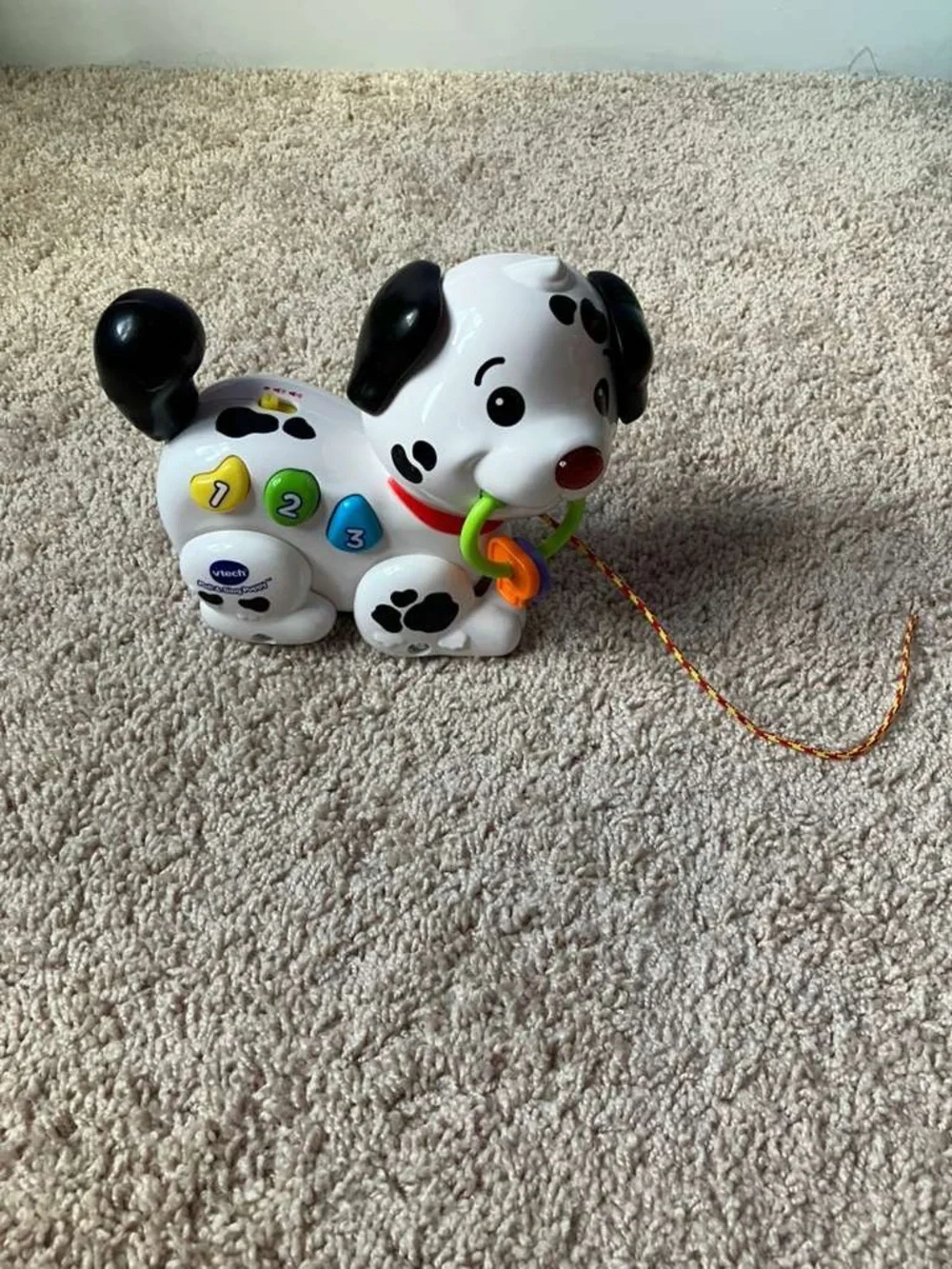 VTech Pull-Along Learning Puppy Toy - White and Black